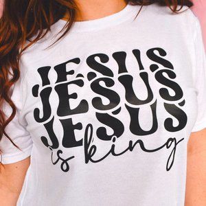 Jesus Is King Recycled Unisex T-shirt